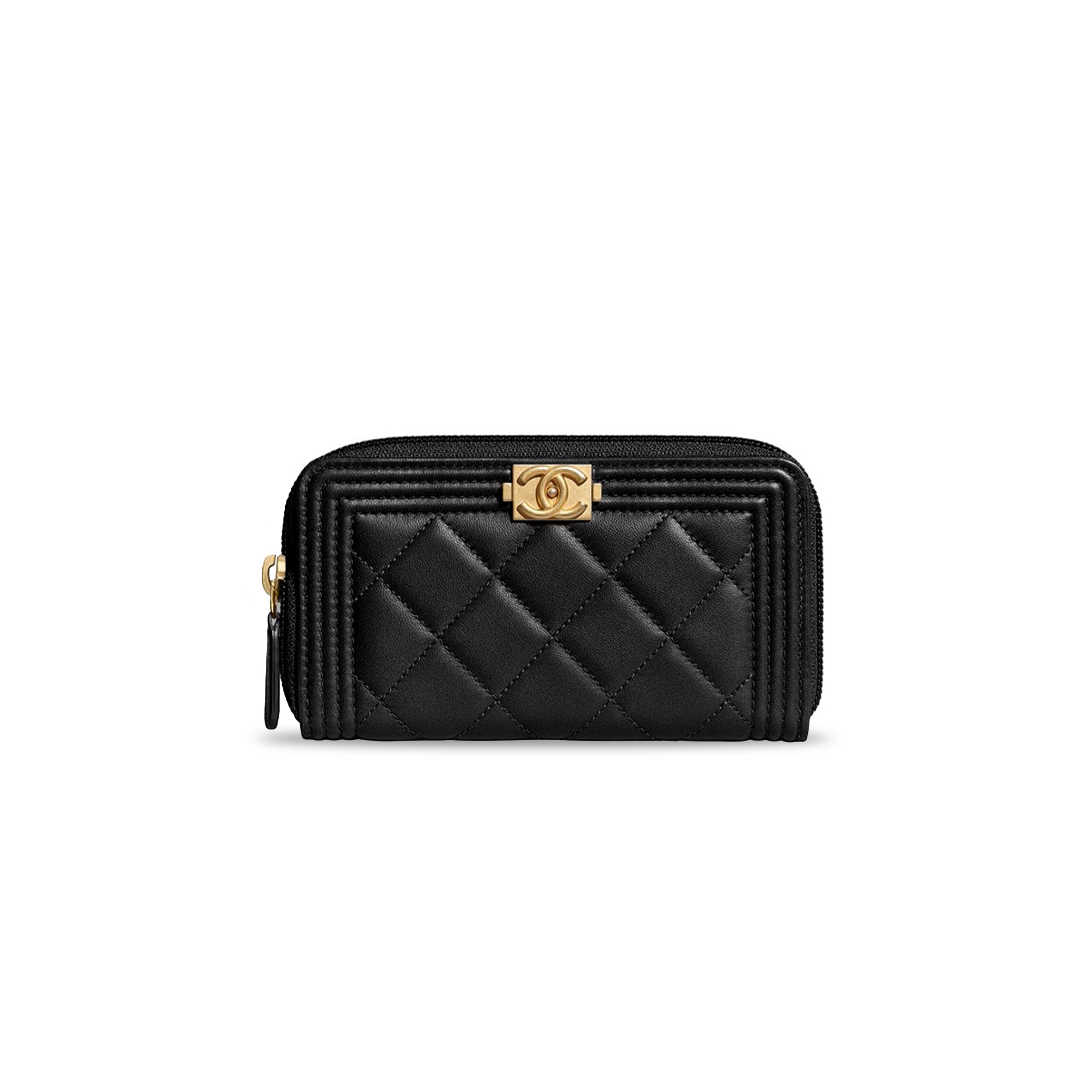 CHANEL BOY CHANEL ZIP WALLET A80566 Y07659 94305 (15.5*9*2cm)